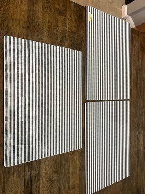 Threshold Cork Striped Placemat - Blue set of 3